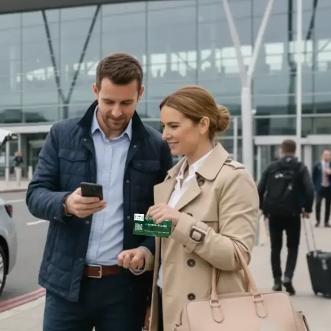 Driver handing Knole Loyalty Card to customer